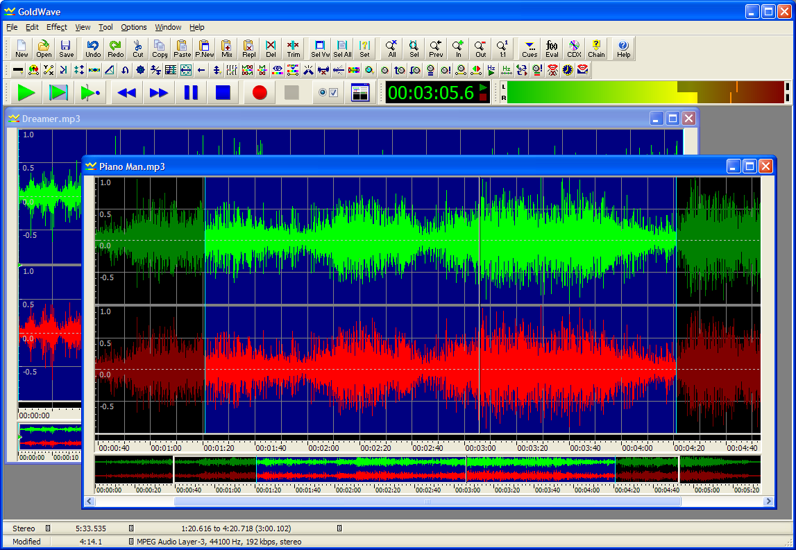 goldwave audio editing software